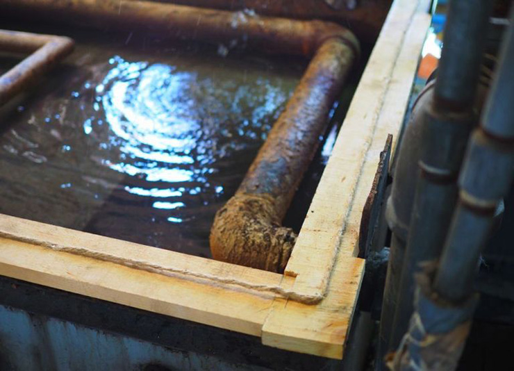 水漏れが無く水がちゃんと循環していることをしっかりと確認。